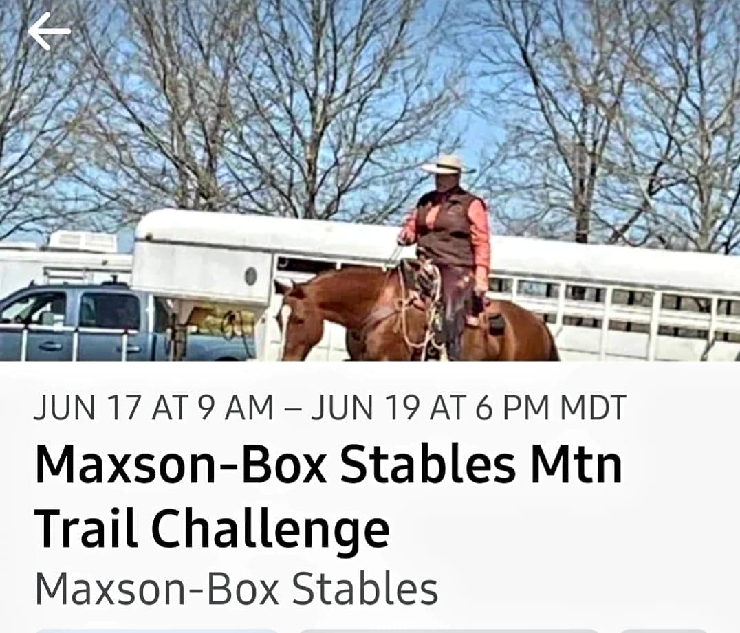 Maxson-Box Stables Mtn Trail Challenge