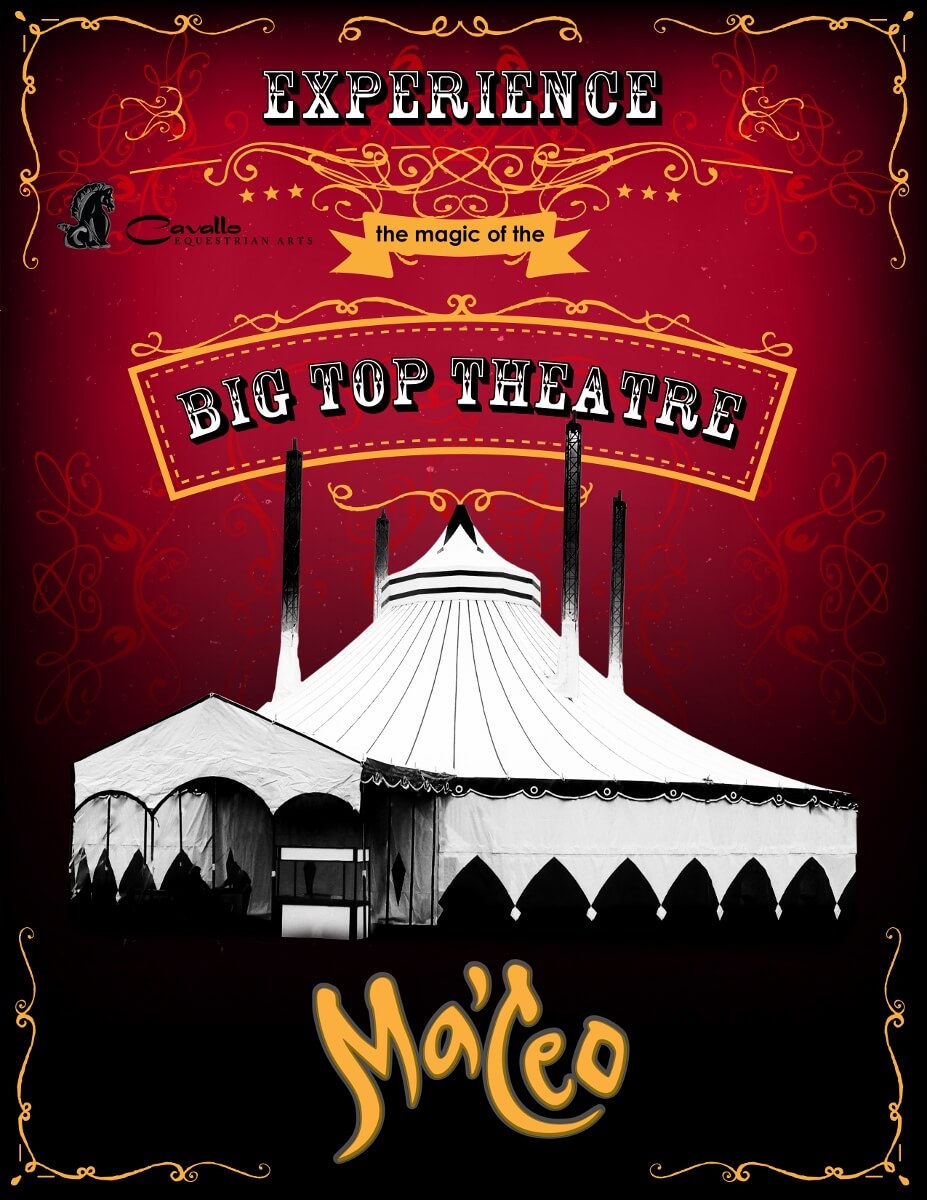 Cirque Ma’Ceo performs in the Grand Arena of the Majestic Valley Arena