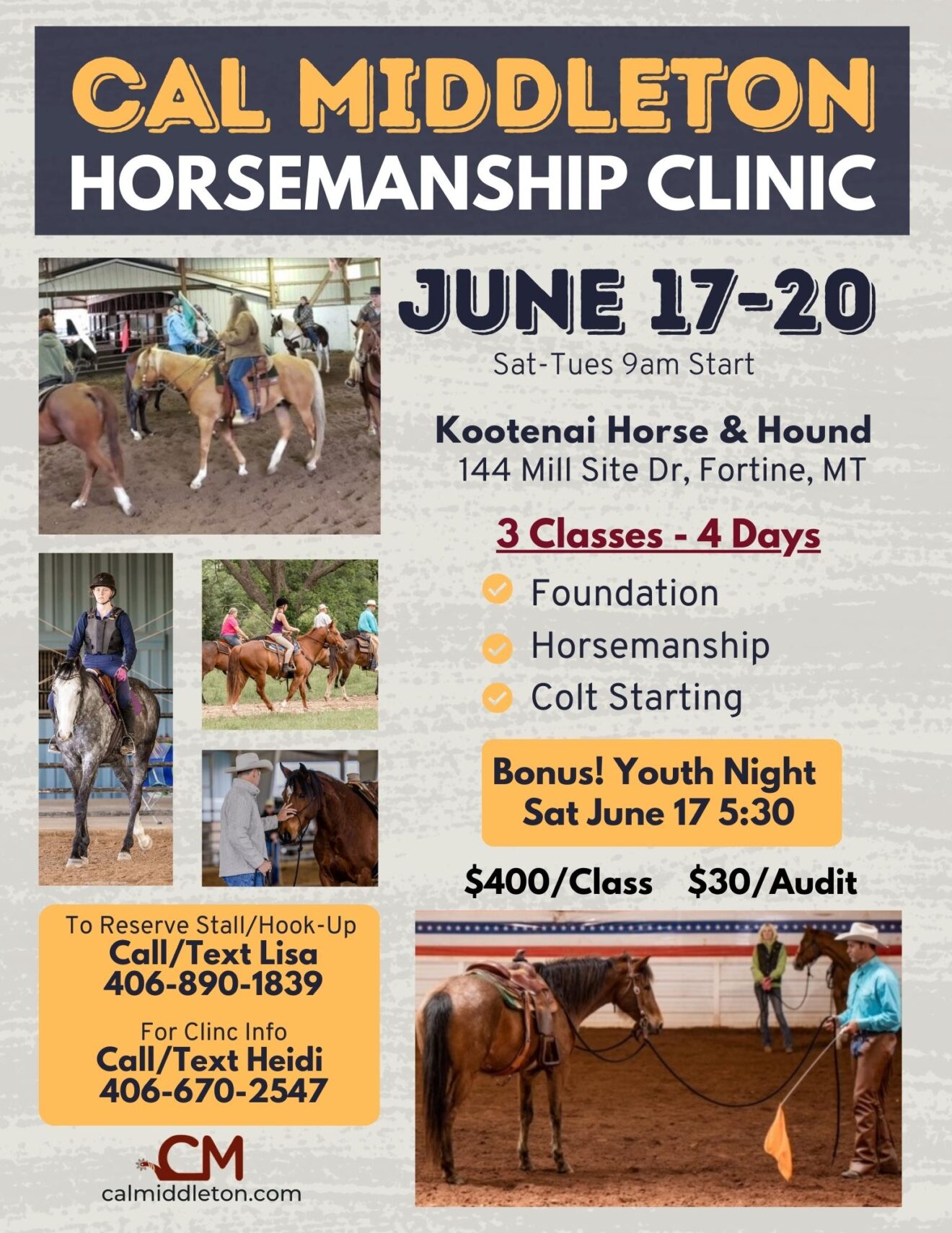 Cal Middleton Horsemanship Clinic