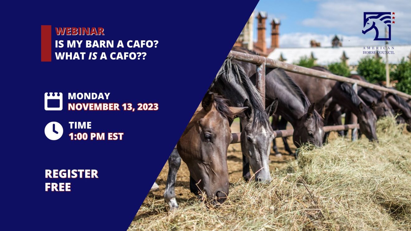FREE WEBINAR: Is My Barn a CAFO? What IS a CAFO?
