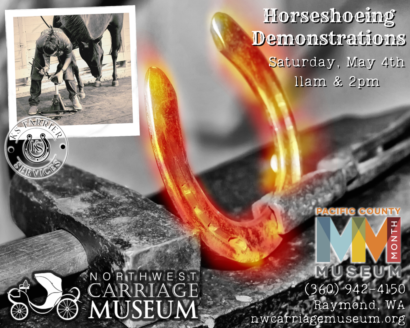 Northwest Carriage Museum Horseshoeing Demonstration Special Event