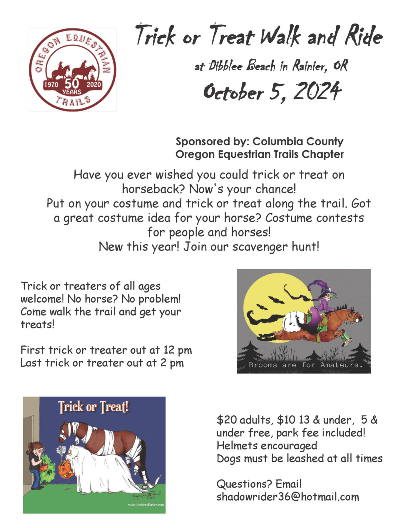 Trick or Treat Trail Ride News The Northwest Horse Source
