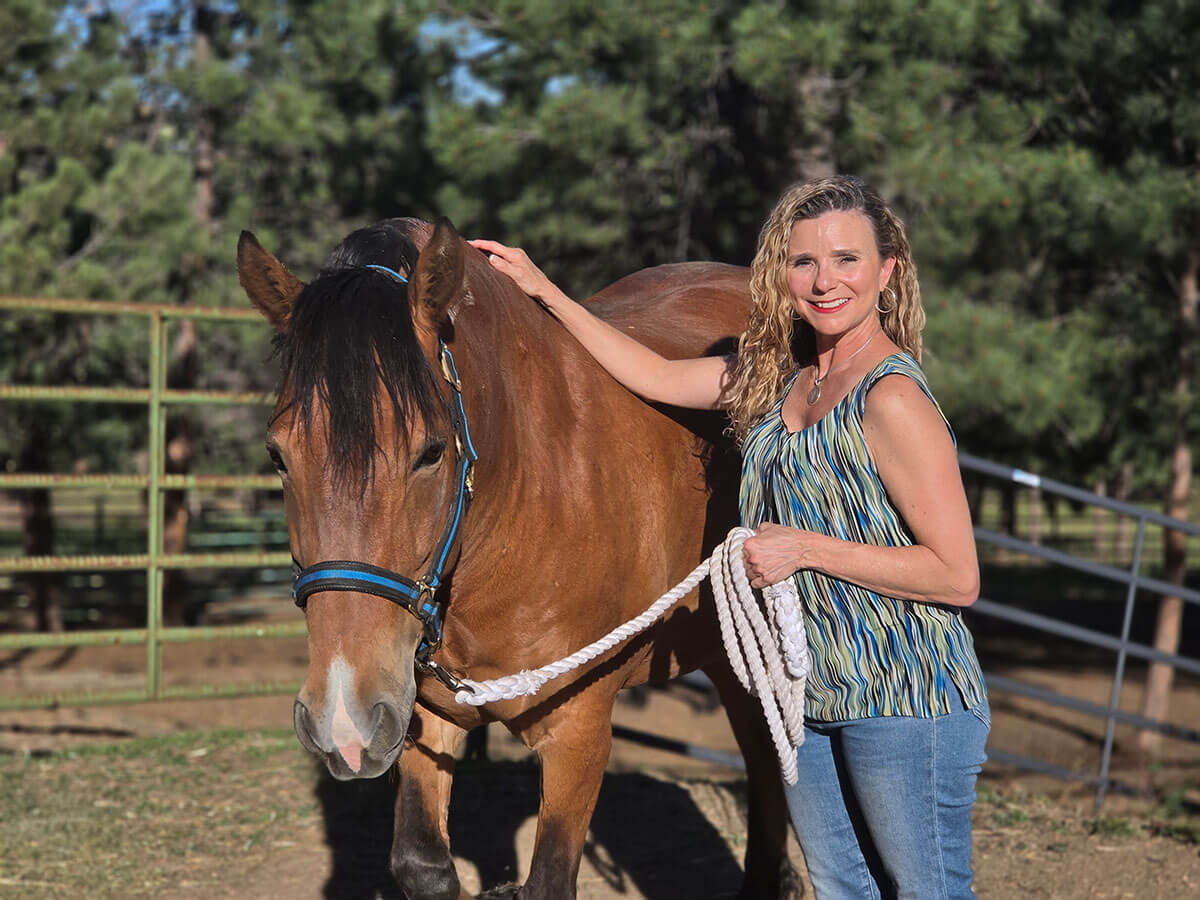 Dr. Jena Questen and her Mustang